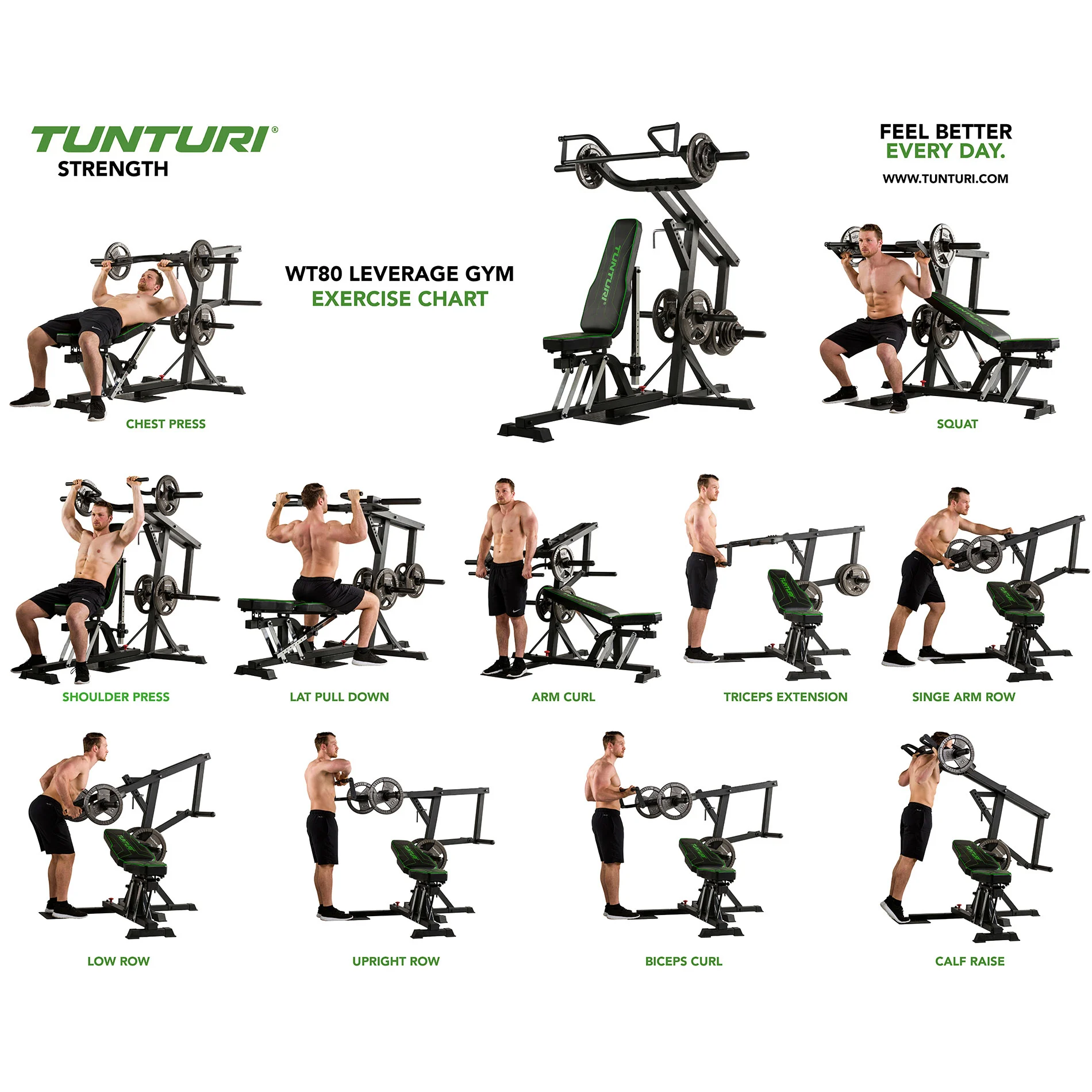 Multifunktsionaalne trenažöör Tunturi WT80 Leverage Gym - Image 4