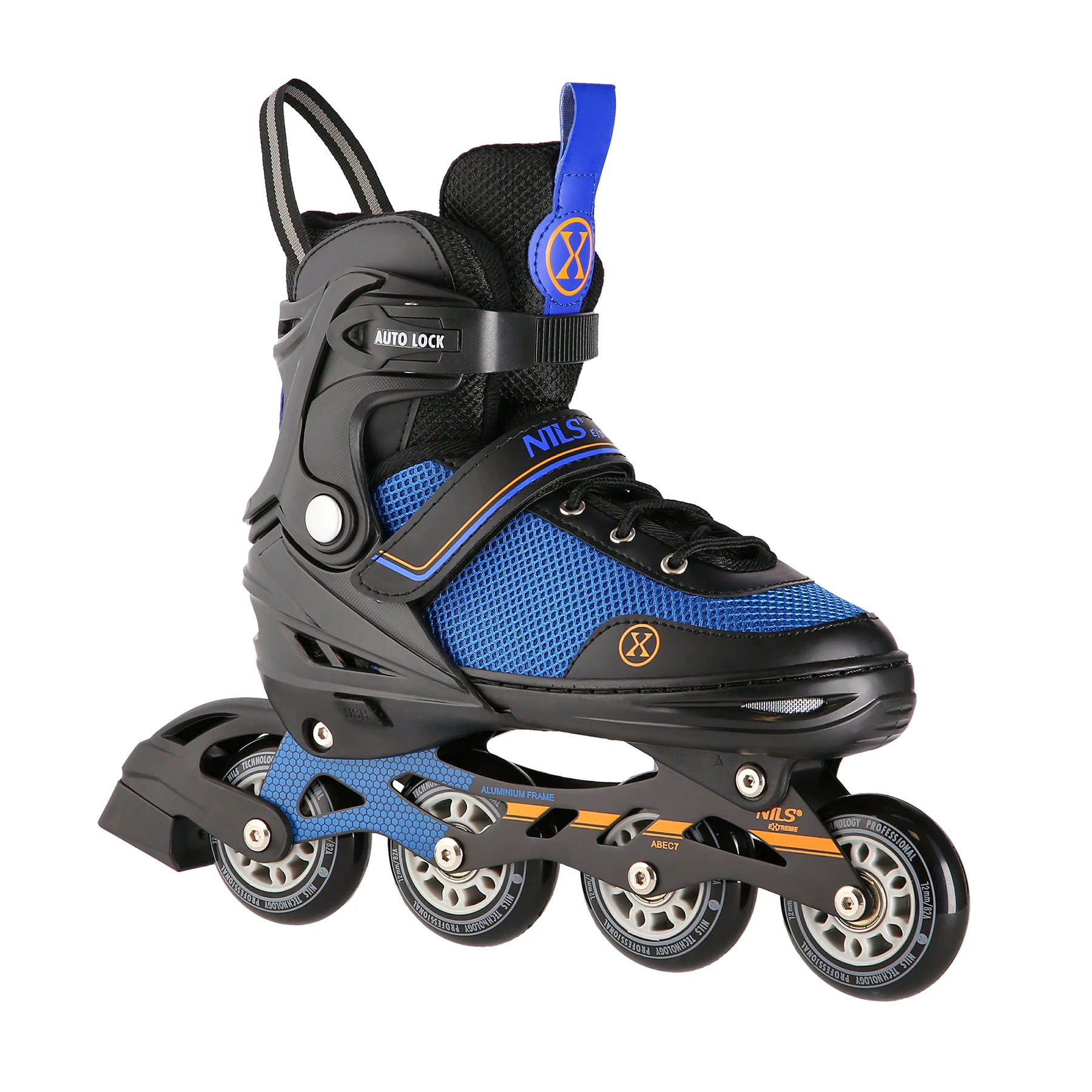 2in1 (rull)uisud NILS EXTREME NH18188 In-line Skates/Hockey Ice Skates, must-sinine-oranž, L (39-43) - Image 2