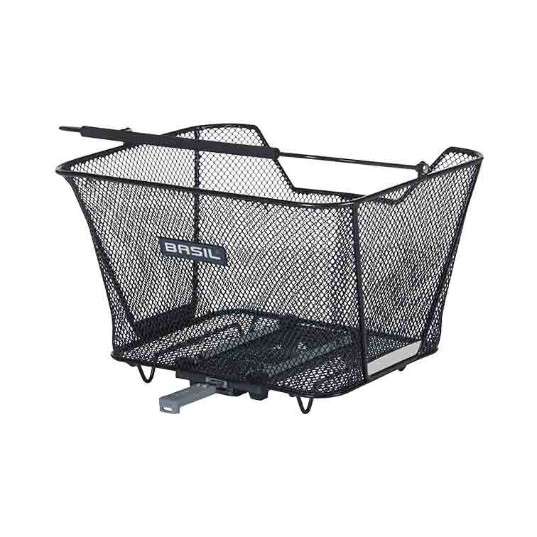 Pakiraamikorv BASIL Lesto, MIK, metallist, must