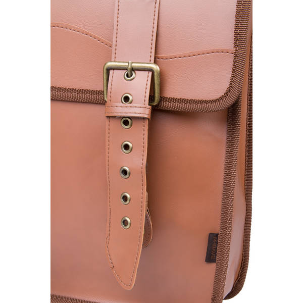 Pakiraamikott M-WAVE Amsterdam Double L, 15 L, kunstnahast, pruun - Image 3