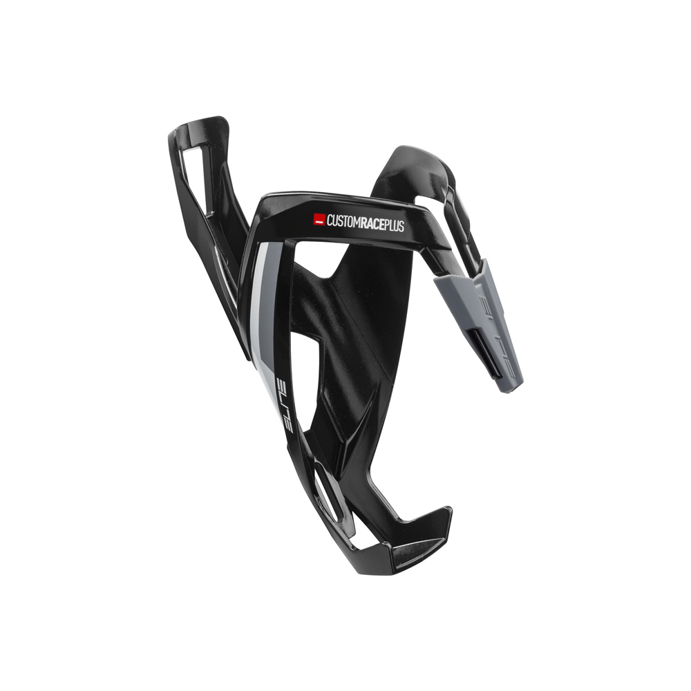 Pudelihoidja ELITE Custom Race+ Black Glossy, White Graphic (must)