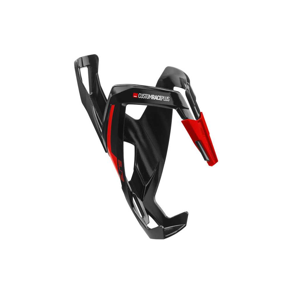 Pudelihoidja ELITE Bottle Cage Custom Race+, Black Glossy Red GR