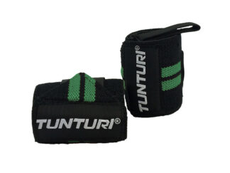 Randmerihmad TUNTURI Wrist Wraps, rohelised