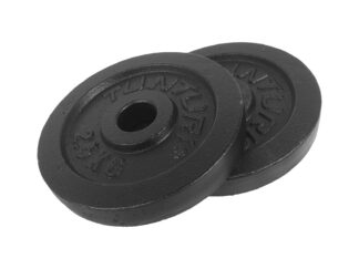 Raskuskettad TUNTURI Plates Black, 30 mm, 2.5kg (paar)