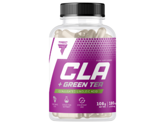 Rasvhape lisandiga TREC CLA + GREEN TEA 180 kapslit