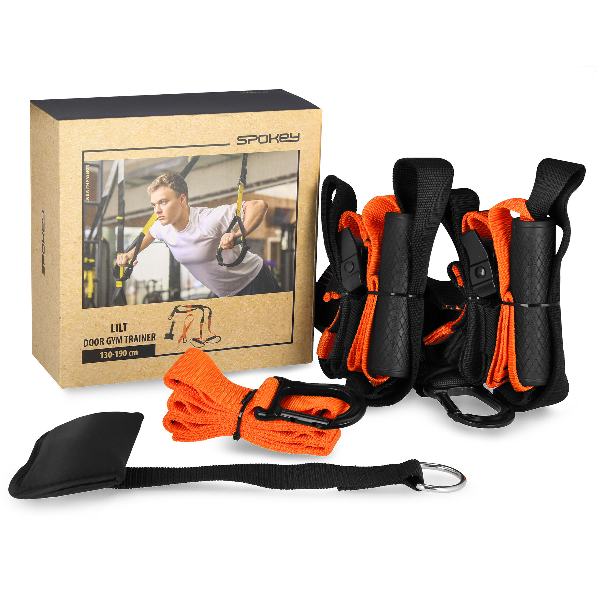 Reguleeritav treeningrihm SPOKEY Lilt, must-oranz - Image 10