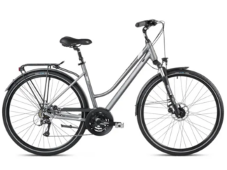 Hübriidratas ROMET Gazela 4, hall-valge (L)