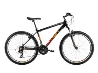 Noorte jalgratas ROMET Rambler R6.0, 26" must-oranž-punane (M)