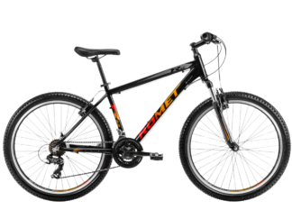 Jalgratas ROMET Rambler R6.0, 26" must-oranž-punane (L)