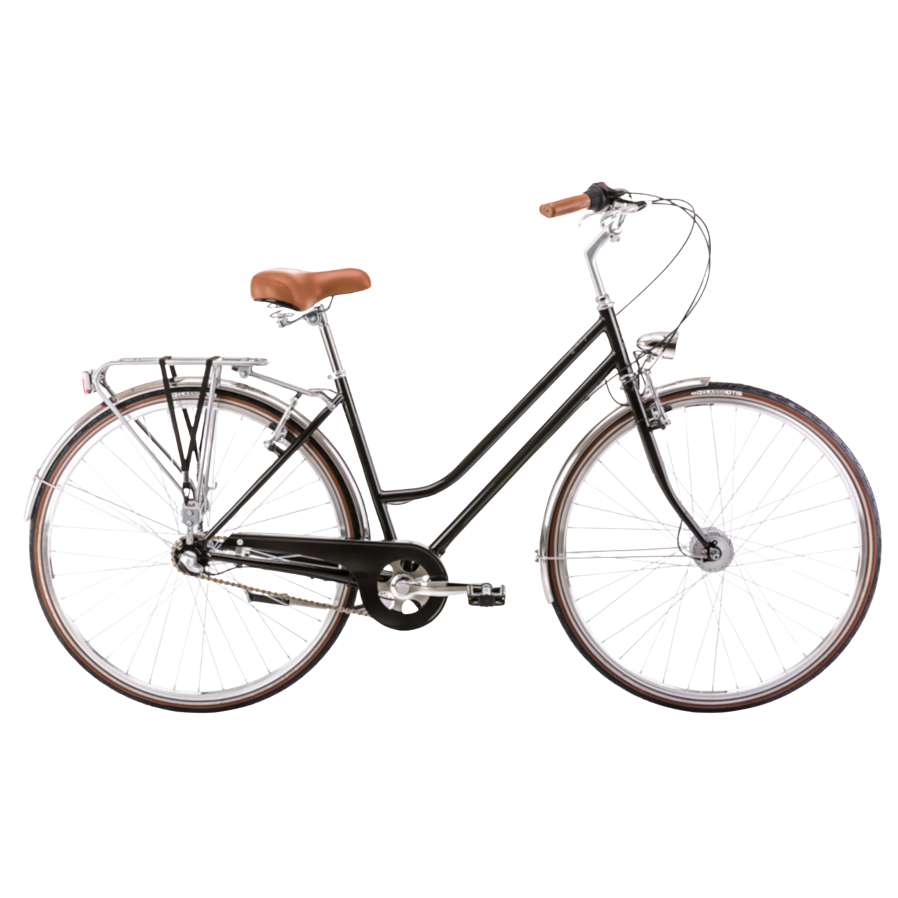 Linnaratas ROMET Vintage Classic D, must (L)