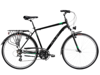 Jalgratas ROMET Wagant 1, must-roheline (L)