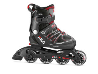 Lasterulluisud FILA X-One, must-punane (L)