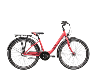 Noorte jalgratas S´COOL Wave Steel LTD, 26" korall/punane