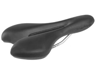 Sadul M-WAVE Comp VI racing saddle, õhutusavaga, must