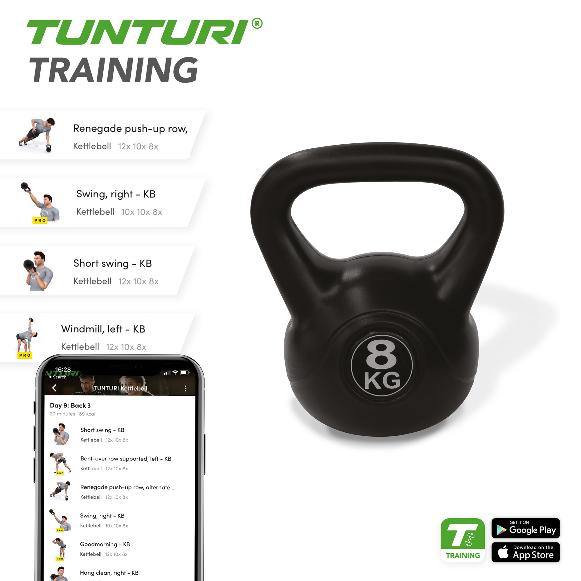Sangpomm TUNTURI PE Kettlebell 8kg - Image 3
