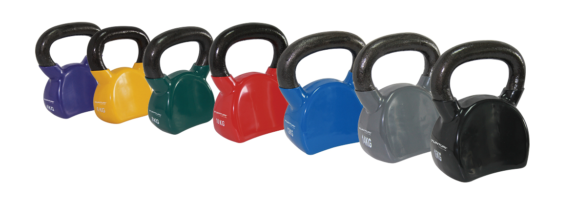Sangpomm TUNTURI Vinyl Kettlebell 12kg, sinine - Image 2