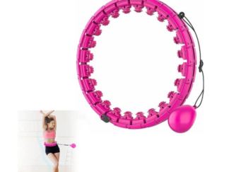 Masseeriv hularõngas raskusega Smart Hula Hoop M2, roosa