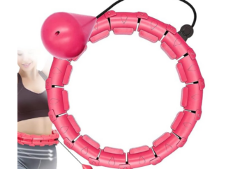 Masseeriv hularõngas raskusega Smart Hula Hoop HHP007, roosa