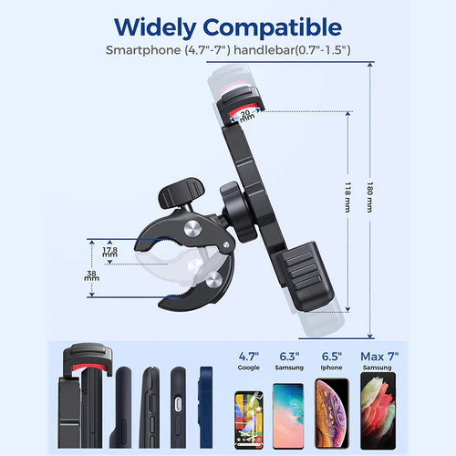 Telefonihoidik jalgrattale JOYROOM JR-ZS264, must - Image 7