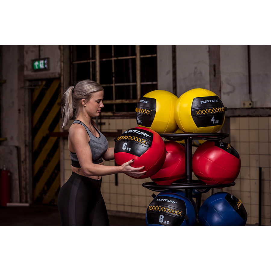 Topispall Tunturi Wall Ball 8 kg, sinine - Image 4