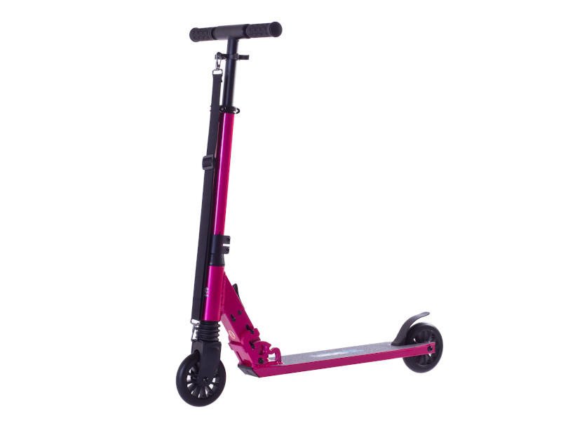 Tõukeratas RIDEOO 120 City Scooter LED Pink