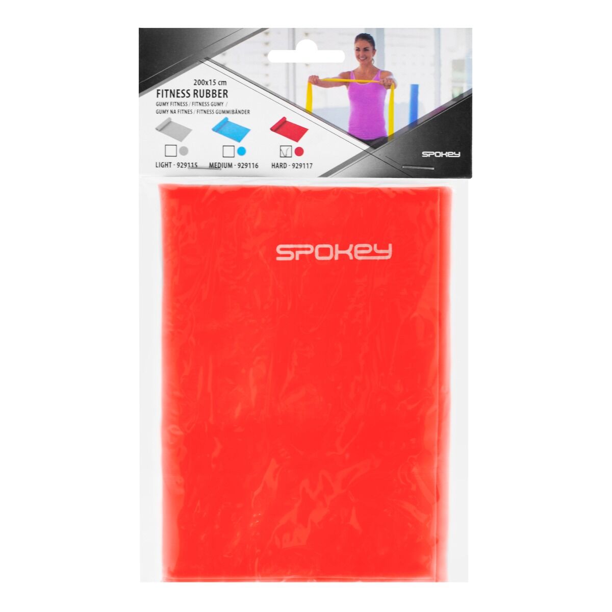 Treeningkumm SPOKEY Ribbon, tugev, punane - Image 6