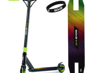Trikitõukeratas SOKE EVO, must-roheline