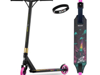 Trikitõukeratas SOKE PRO must-roosa unicorn