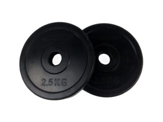 Raskuskettad TUNTURI Rubber Plates, 30 mm, 2,5 kg (paar)