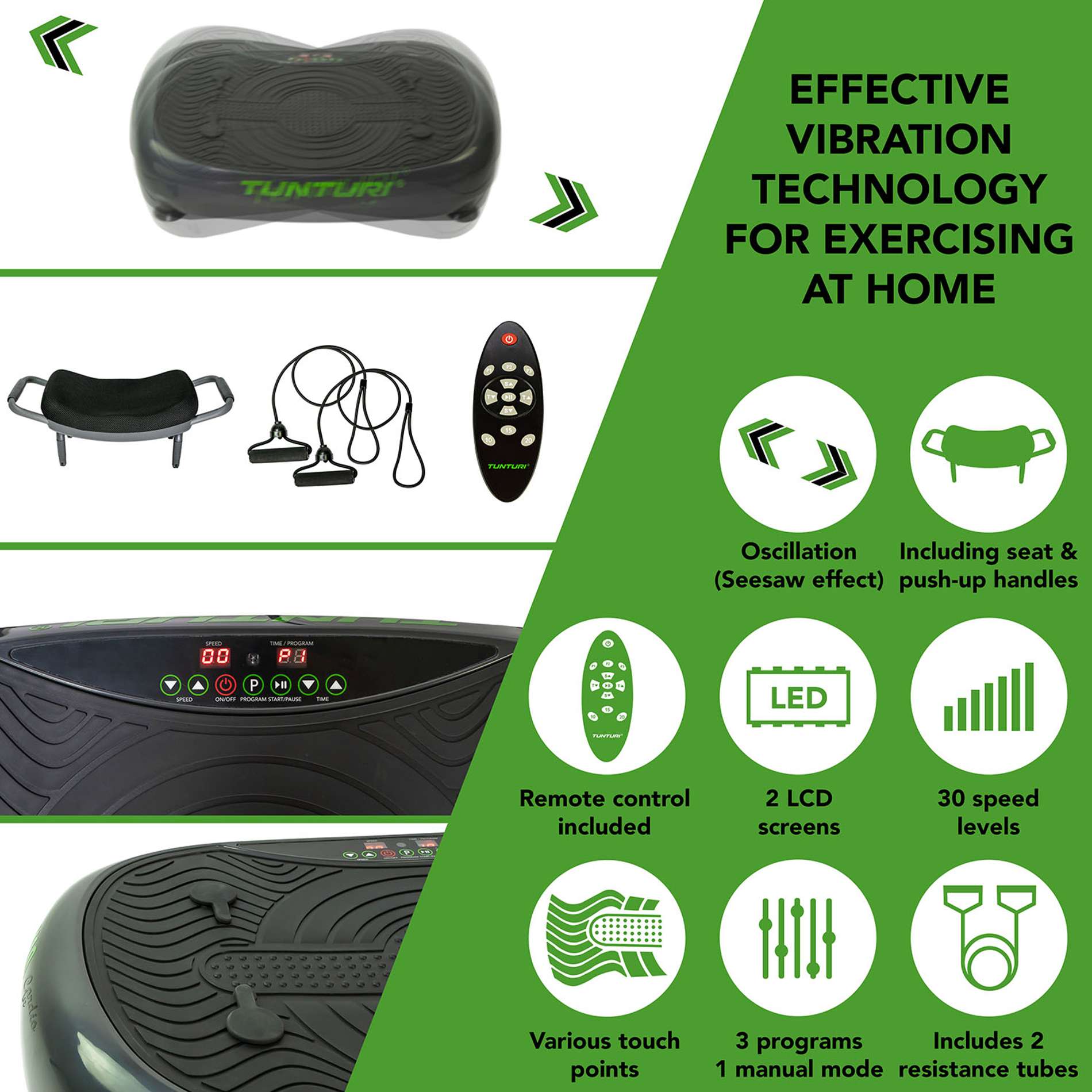 Vibratsiooniplaat TUNTURI Cardio Fit V10 - Image 2