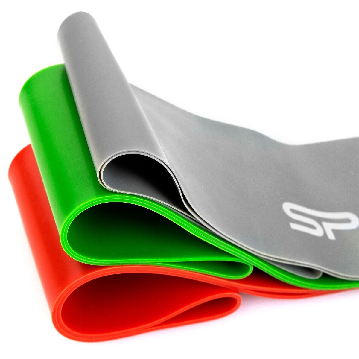 Võimlemiskummide komplekt SPOKEY Flex Set (3 tk) hall-roheline-punane - Image 4