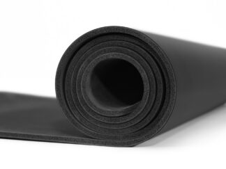 Võimlemismatt joogapaelaga ZIPRO Training Mat with Yoga Strap, must