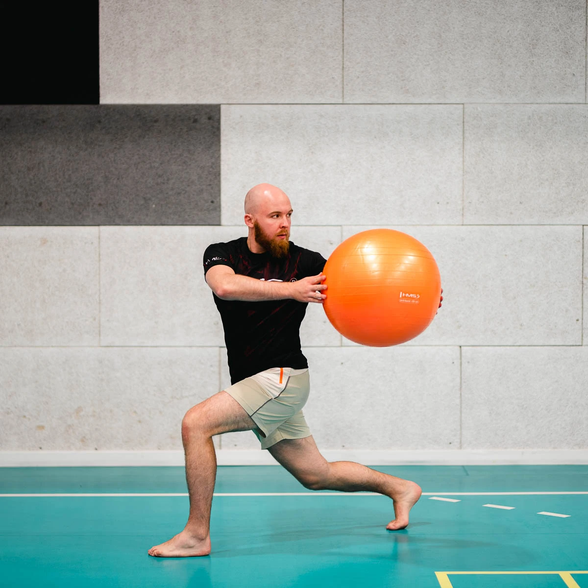 Võimlemispall HMS YB02N Gym Ball 55 cm, oranž - Image 6