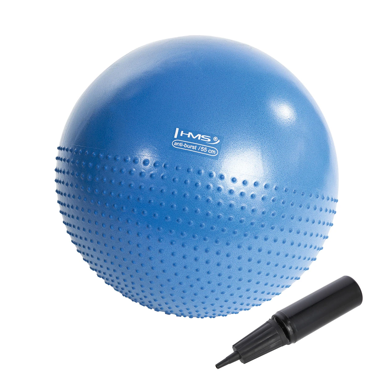 Võimlemispall HMS YB03N Gym Ball 55 cm, sinine