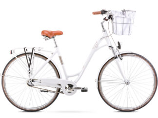 Jalgratas ROMET Art Deco Eco, esikorviga, valge (L)