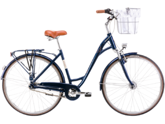 Jalgratas ROMET Art Deco Lux, esikorviga, tumesinine (M)