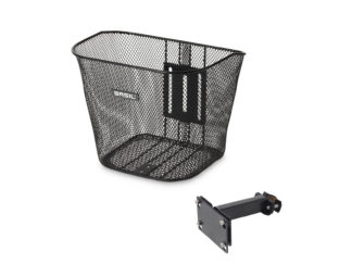 Jalgratta esikorv Basil Bremen metallist, must