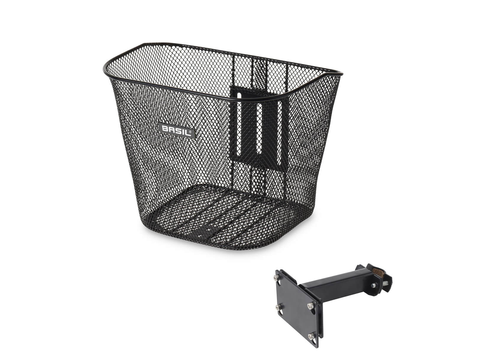 Jalgratta esikorv Basil Bremen metallist, must