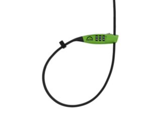 Kaabliside-lukk SQUIRE Straplok Combi 10, koodiga, roheline