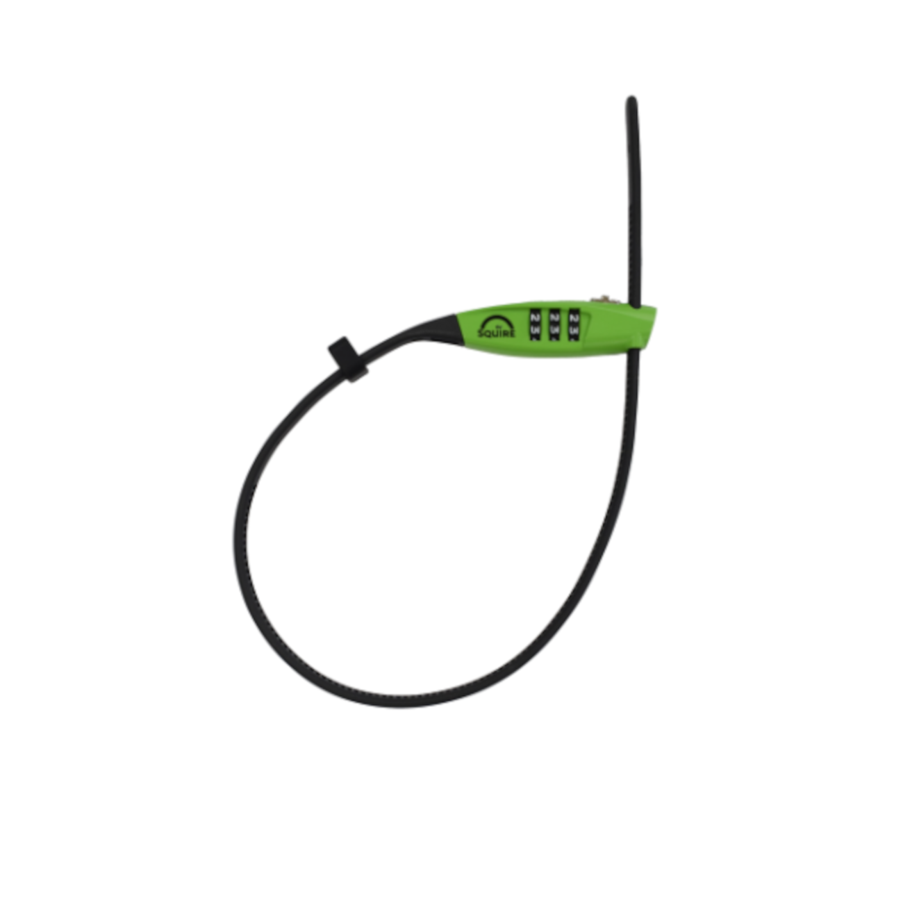 Kaabliside-lukk SQUIRE Straplok Combi 10, koodiga, roheline