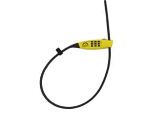 Kaabliside-lukk SQUIRE Straplok Combi 10, koodiga, kollane