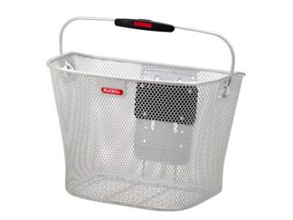 Jalgratta esikorv KLICKfix, eemaldatav (valge)