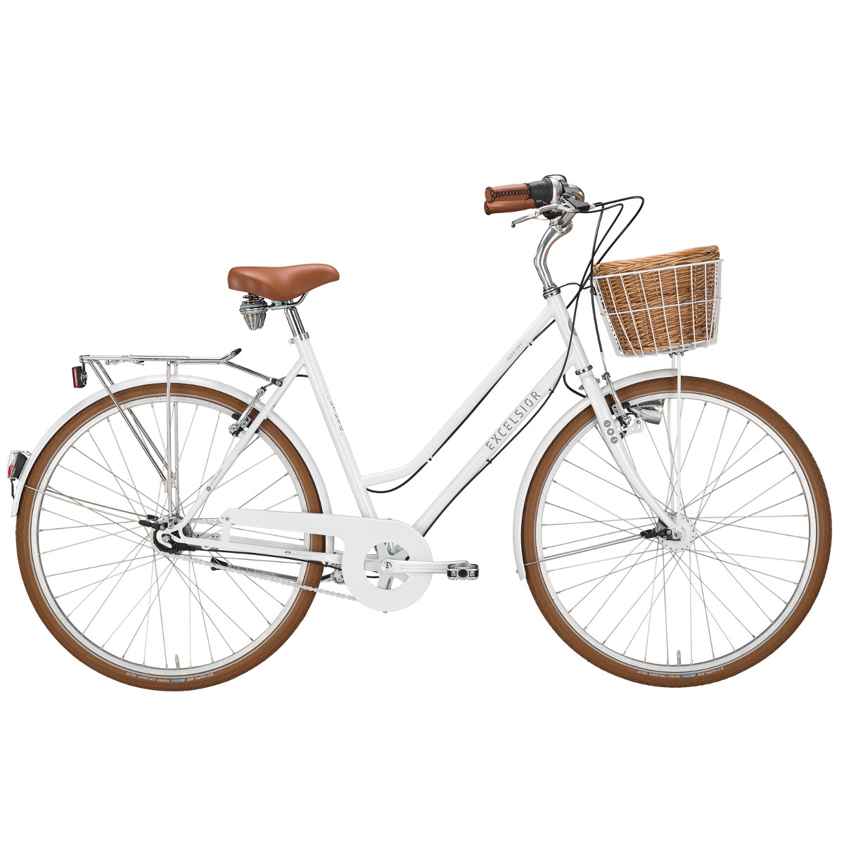 Naiste jalgratas EXCELSIOR Glorious Lady, 28", 3k, pärlvalge (M)