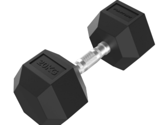 Hantel TUNTURI Platinum Hex Rubber Dumbbell, 20kg