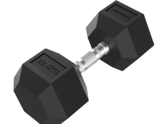 Hantel TUNTURI Platinum Hex Rubber Dumbbell, 22,5kg