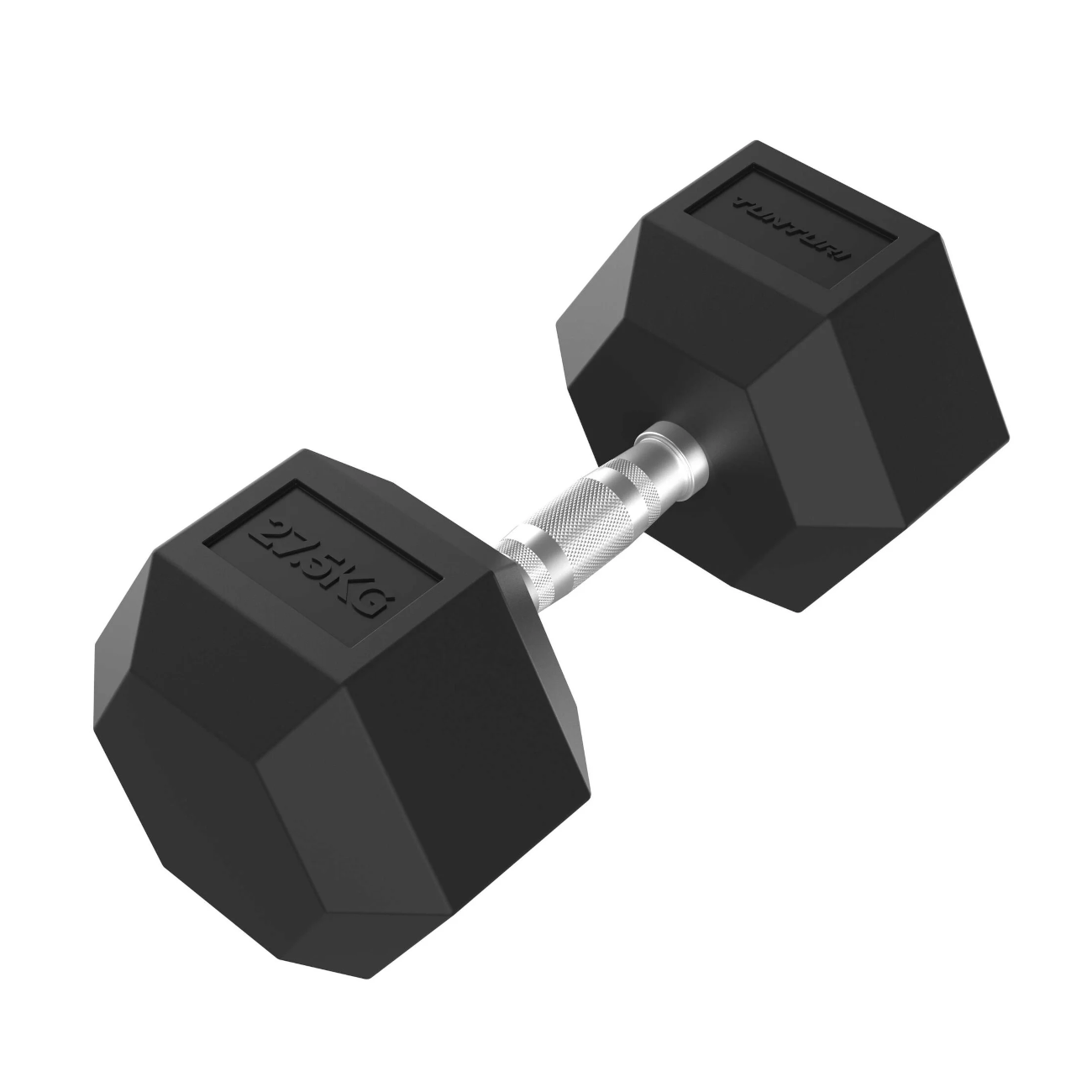 Hantel TUNTURI Platinum Hex Rubber Dumbbell, 27,5kg