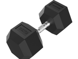 Hantel TUNTURI Platinum Hex Rubber Dumbbell, 35kg