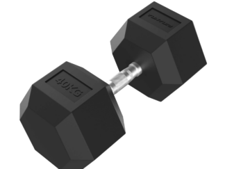 Hantel TUNTURI Platinum Hex Rubber Dumbbell, 40kg