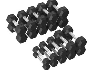 Hantlite komplekt TUNTURI Platinum Hex Rubber Dumbbells, 1-10 kg