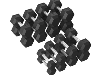 Hantlite komplekt TUNTURI Platinum Hex Rubber Dumbbells, 2,5-20 kg